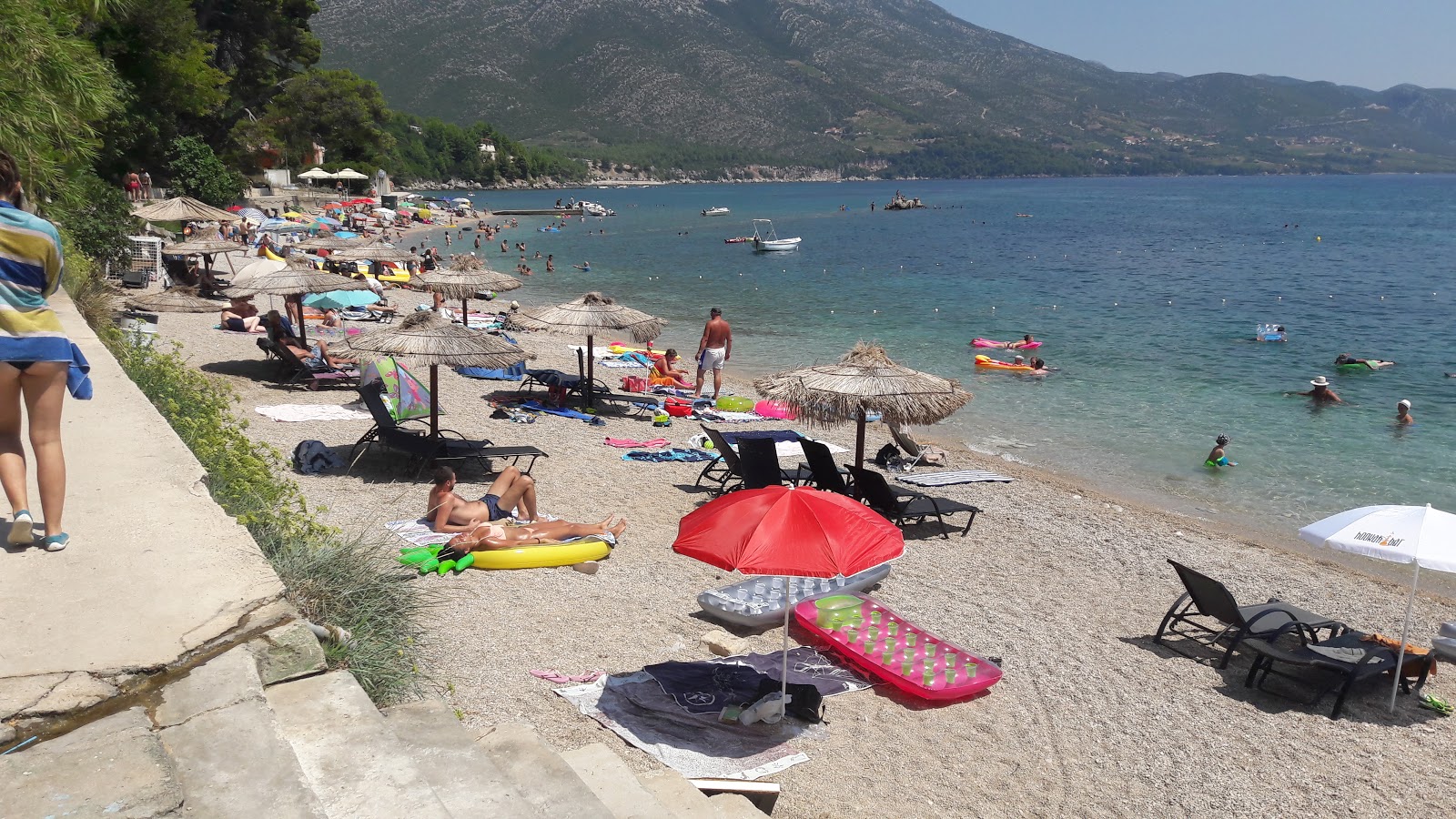Photo of Trstenica beach with spacious bay