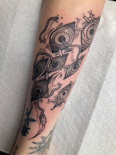 Explore long sleeve tattoo ideas, creative tattoo ideas in Valdosta, available at Ink Addiction Tattoo Studio