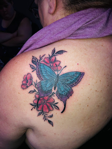 Explore tattoo ideas inner bicep, creative tattoo ideas in North Tonawanda, available at Dark Side Ink Tattoo Studio