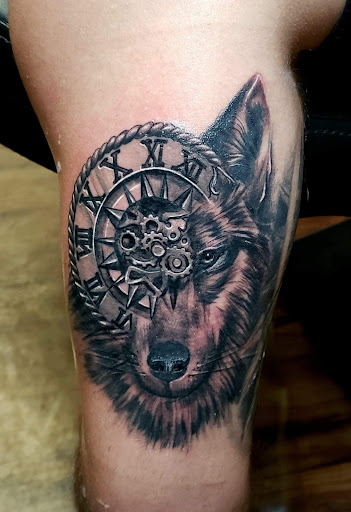 Explore hunting tattoos ideas, creative tattoo ideas in Duncannon, available at Minervas Quill Tattoo