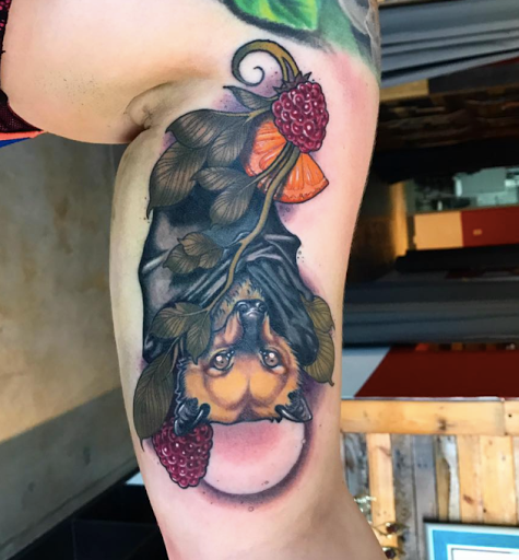 Explore simple thigh tattoo ideas, creative tattoo ideas in Atlanta, available at Empyrean Tattoo Studio