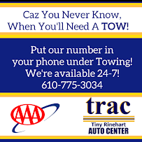 Trac Towing - Tiny Rinehart Auto Center - Photo 8 - Car repair in Shillington, PA, Reading