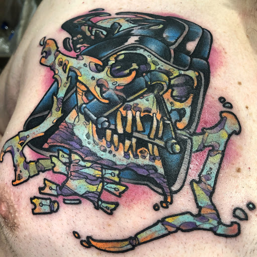 Explore bass fishing tattoo ideas, creative tattoo ideas in Franklin, available at Left Hand Black