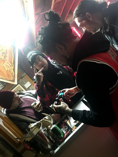 Explore love and war tattoo ideas, creative tattoo ideas in Dallas, available at Franklins Tattoo and Supply