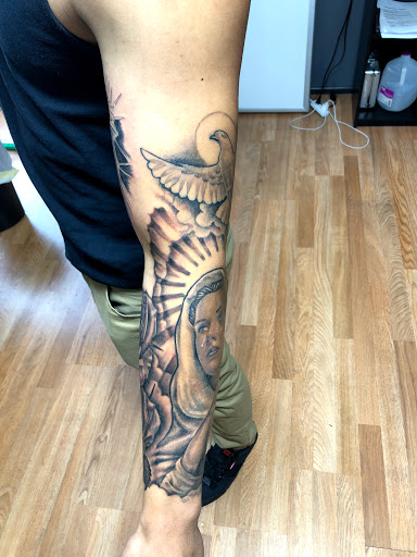 Explore minato tattoo ideas, creative tattoo ideas in Sarasota, available at SEVEN SINS Tattoo Studio