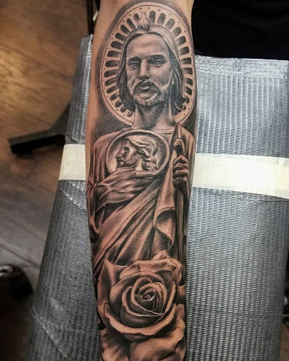 Explore step dad tattoo ideas, creative tattoo ideas in Woodland, available at CS Tattoo