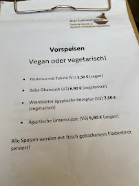 Restaurant Das Anders à Laatzen carte