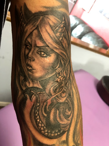 Explore snow tattoo ideas, creative tattoo ideas in Albuquerque, available at A Touch of Ink Tattoo & Art Gallery