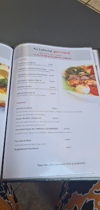 Restaurant Libanais Africain AU TABOULE GOURMAND à Toulon carte