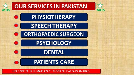 MHS Physiotherapy Speech Therapy Clinic Home Services in IslamabadRawalpindi