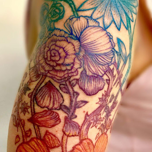 Explore infinity name tattoo ideas, creative tattoo ideas in Redding, available at Caddy Daddys