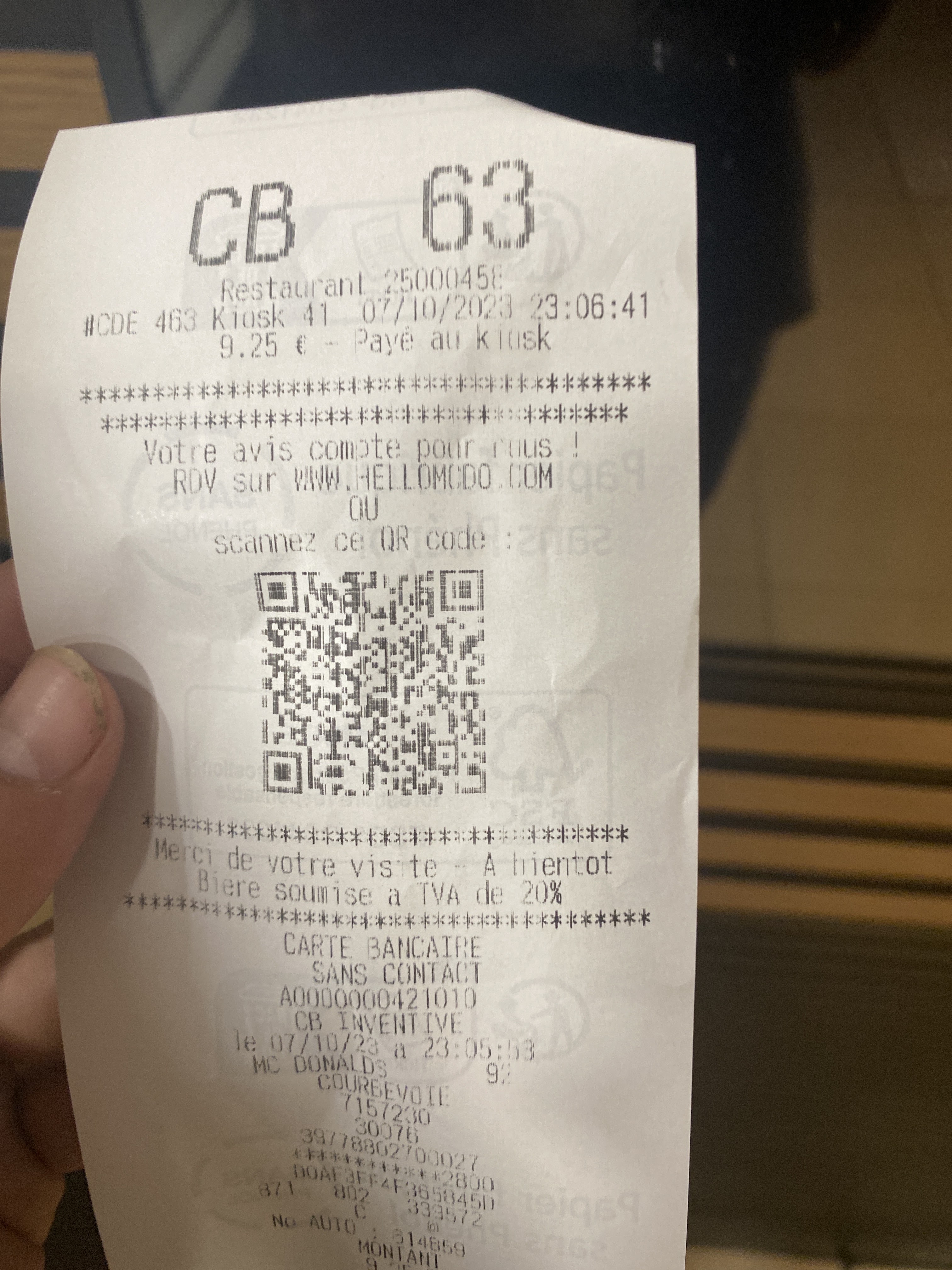 Photo n° 1 de l'avis de Mailys.a fait le 07/10/2023 à 21:09