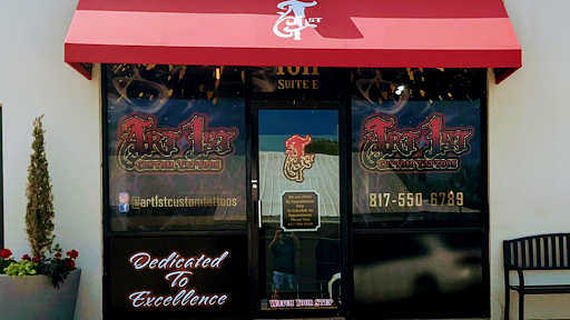 Explore 2 dog tattoo ideas, creative tattoo ideas in Weatherford, available at Art 1st Custom Tattoos