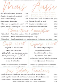 Carte du Crêperie Bretonne - Bar & Restaurant de spécialités de Galettes et Crêpes fait maison, à base de produits frais à Orléans