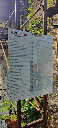 Carte du Pizzeria U Suricin dal 1979 solo pizzeria à Agropoli