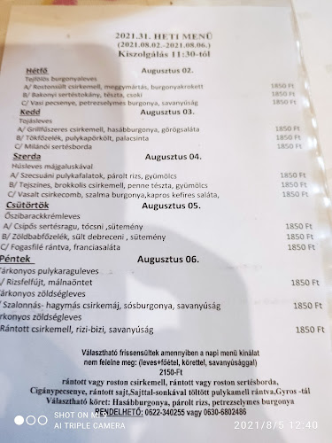 Comentarii opinii despre Kiskakas Vendéglő