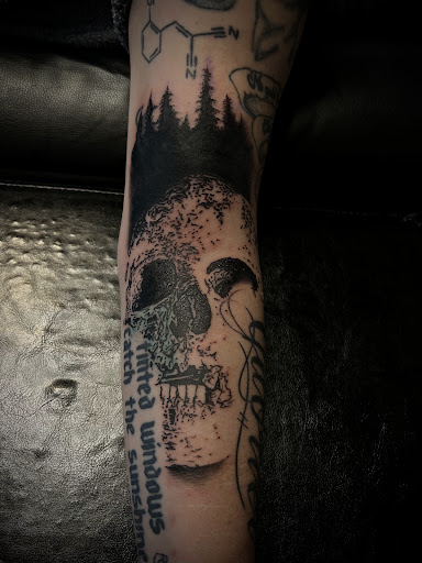 Explore background filler tattoo ideas, creative tattoo ideas in Lincoln City, available at Xeper Studio Tattoos and Temple of Personal Development