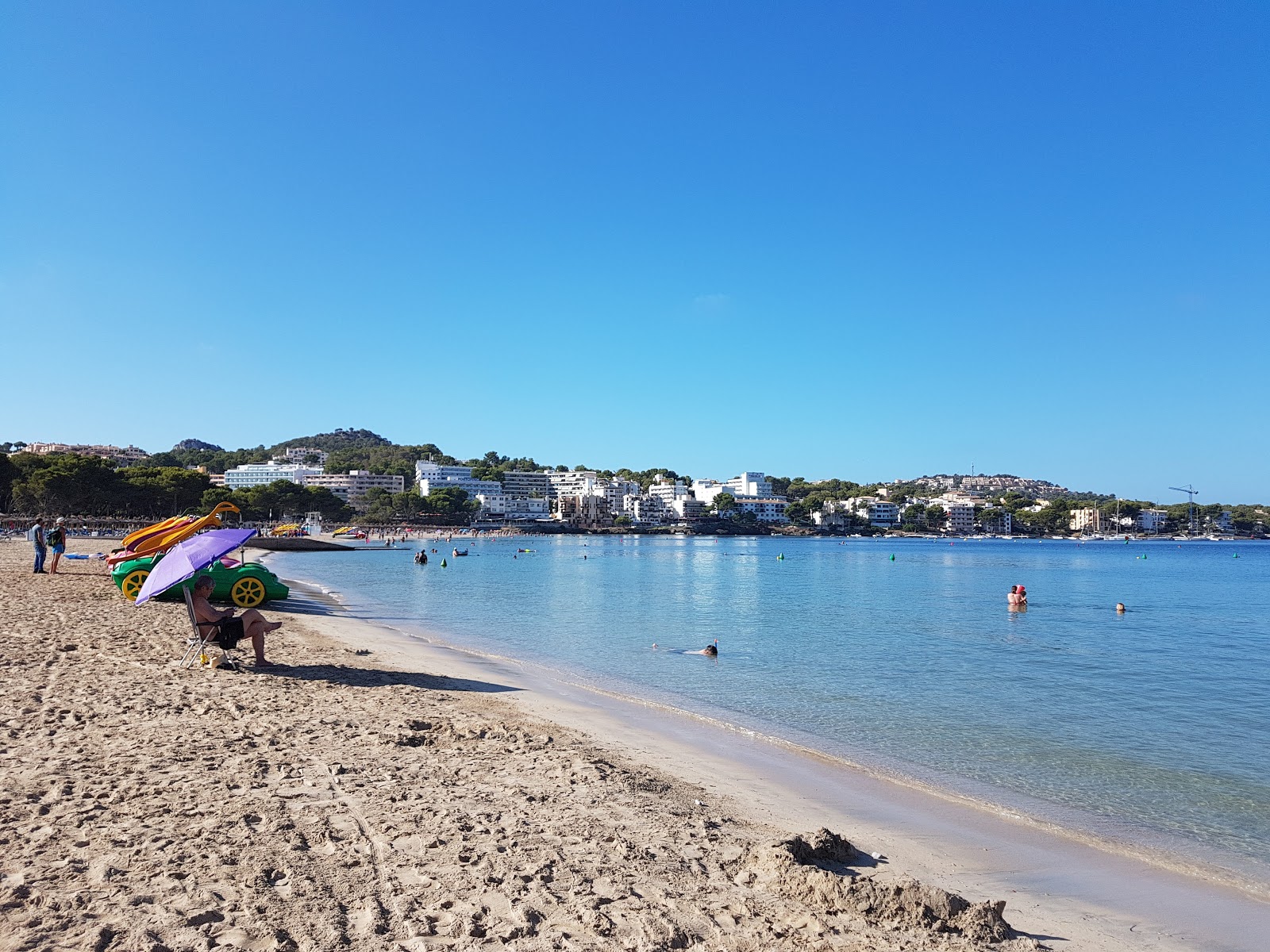Zdjęcie Playa Santa Ponsa z powierzchnią drobny beżowy piasek