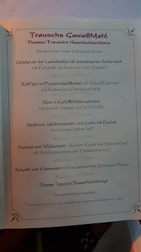 Carte du Genießer-Restaurant Treuschs Schwanen à Reichelsheim