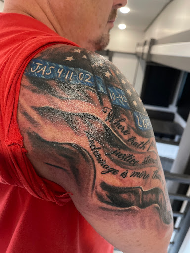 Explore butterfly and flower tattoo ideas, creative tattoo ideas in Oklahoma City, available at Ink Poison Tattoo Studio