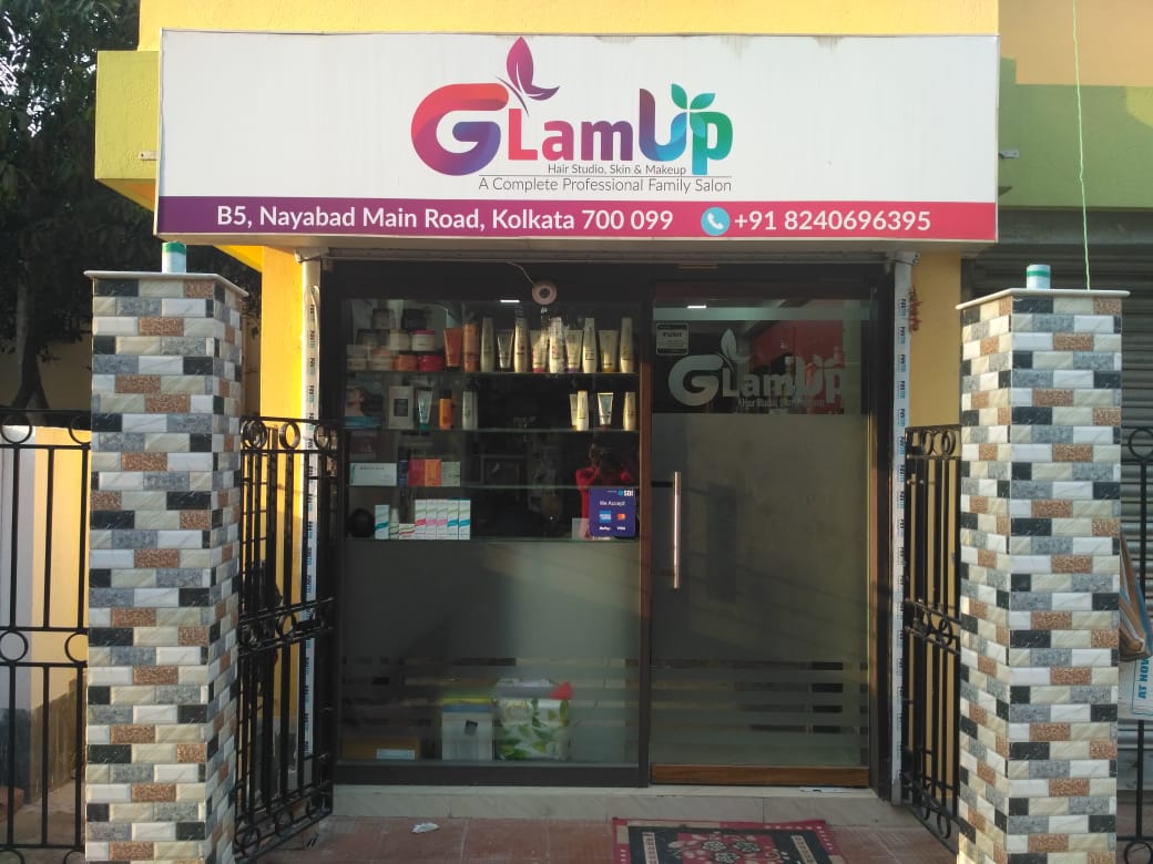 Glam Up-Family salon, Beauty parlour ,hair cutting, hair spa, bridal makeup in Nayabad,Mukundapur