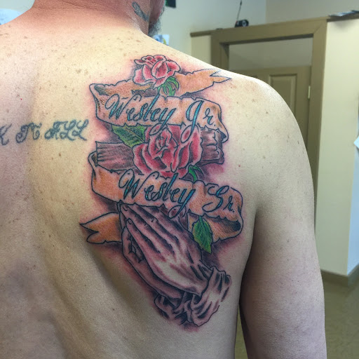 Explore dark art tattoo ideas, creative tattoo ideas in Madison Heights, available at Sin on skin tattoo and piercing