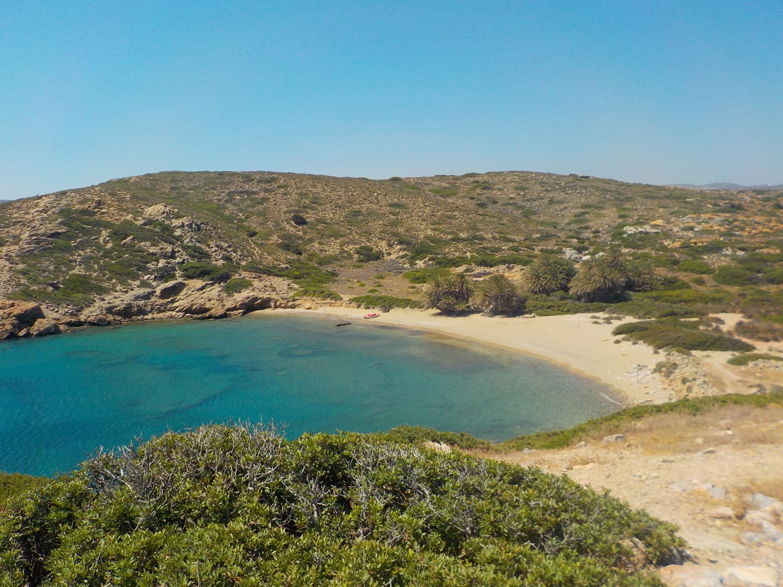 Foto von Itanos Strand und seine wunderschöne Landschaft