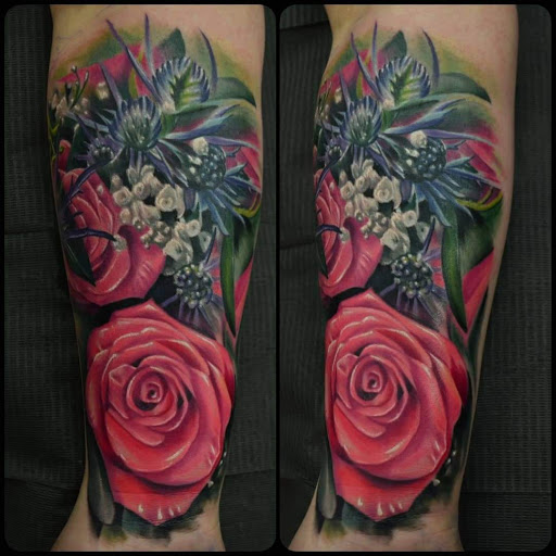 Explore tattoo ideas for women on thigh, creative tattoo ideas in Brunswick, available at Black Element Tattoo