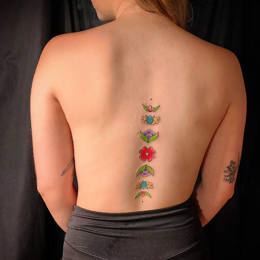 Explore dragon sleeve tattoo ideas, creative tattoo ideas in Minocqua, available at Whisky Rose Tattoo Parlor