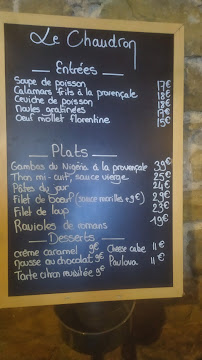 Restaurant de spécialités provençales Restaurant Le Chaudron à Cassis - menu / carte