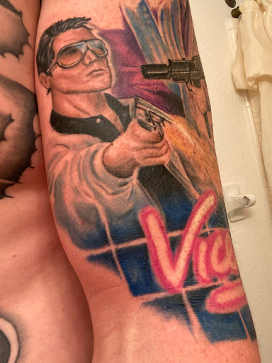 Explore dentist tattoo ideas, creative tattoo ideas in Sarasota, available at SEVEN SINS Tattoo Studio