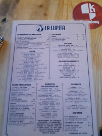 Restaurant mexicain La Lupita à Nice - menu / carte