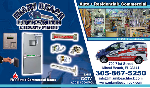 Locksmith «Miami Beach Locksmith & Security Systems», reviews and photos, 709 71st St, Miami Beach, FL 33141, USA