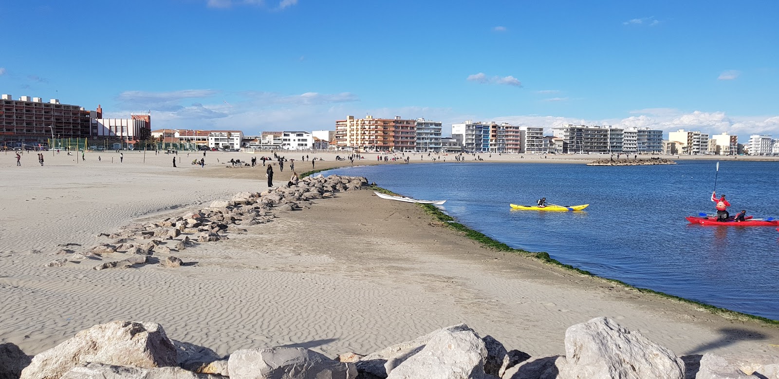 Foto av Palavas beach II med fin beige sand yta