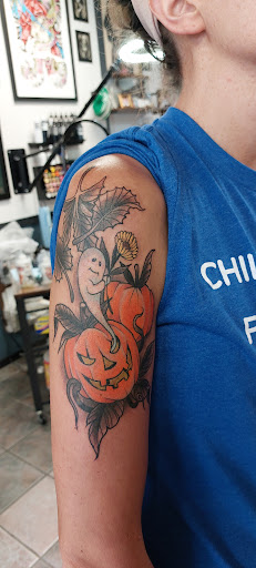 Explore above eyebrow tattoo ideas, creative tattoo ideas in Butler, available at Lost Dog Tattoo