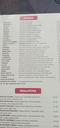 Cascina California à Milan menu