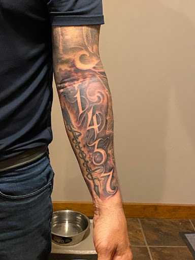 Explore tattoo ideas for dad, creative tattoo ideas in Chicopee, available at Vellum Art Collective Tattoo Studio