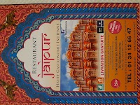 Jaipur à Montmorency menu