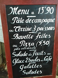 Menu / carte de La Main à la Pâte à Bagnoles de l'Orne Normandie