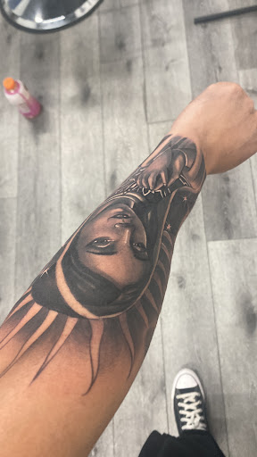 Explore harry potter sleeve tattoo ideas, creative tattoo ideas in Downey, available at Dotta Ink Tattoo & Piercing Parlour