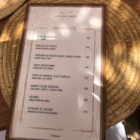 Restaurant Les Graniers à Saint-Tropez menu