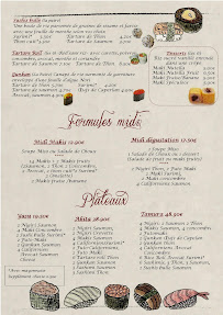 Menu / carte de La Source à Narbonne