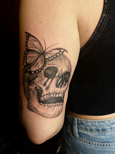 Explore back ear tattoo ideas, creative tattoo ideas in Vancouver, available at New Ink Tattoo