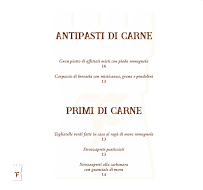 Menu / carte de Ristorante La Fortezza Rimini à Torre Pedrera
