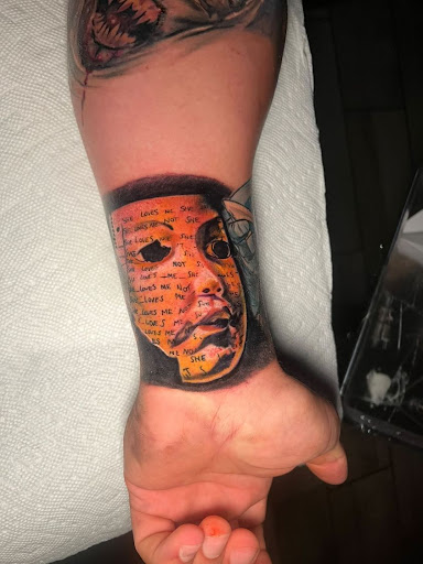 Explore grogu tattoo ideas, creative tattoo ideas in San Antonio, available at Firme Copias Tattoo Studio