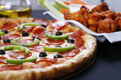 Supreme Pizza and wings