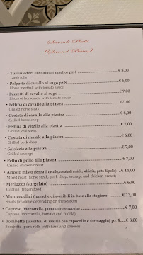 Menu du Osteria Da Angiulino à Lecce