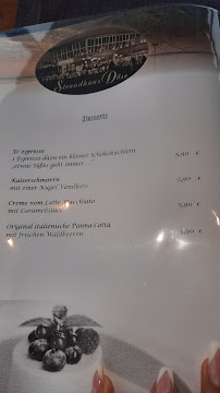 Strandhaus Döse à Cuxhaven menu