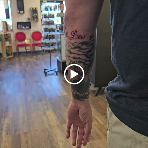 Explore candy tattoo ideas, creative tattoo ideas in Traverse City, available at Pinups & Needles