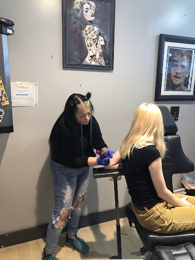 Explore finger word tattoos ideas, creative tattoo ideas in Fort Wayne, available at Grade A Tattoos and Body Piercing